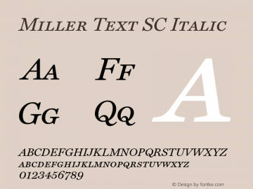 Miller Text SC