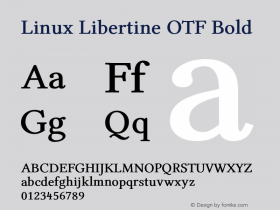 Linux Libertine OTF