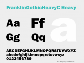 FranklinGothicHeavyC