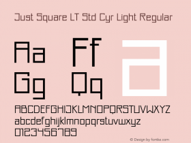 Just Square LT Std Cyr Light