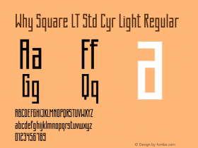 Why Square LT Std Cyr Light