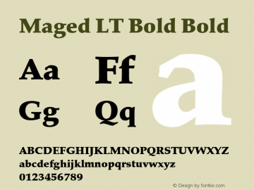 Maged LT Bold