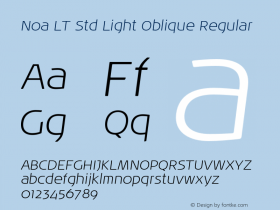 Noa LT Std Light Oblique