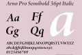 Arno Pro Semibold 36pt