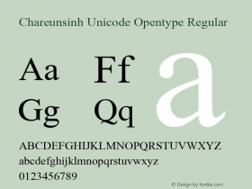 Chareunsinh Unicode Opentype