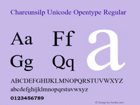 Chareunsilp Unicode Opentype