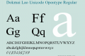 Dokmai Lao Unicode Opentype