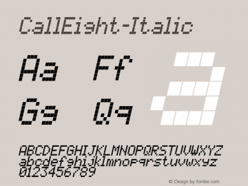 CallEight-Italic