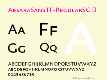 AbsaraSansTF-RegularSC