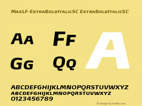 MaxLF-ExtraBoldItalicSC