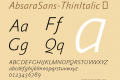 AbsaraSans-ThinItalic