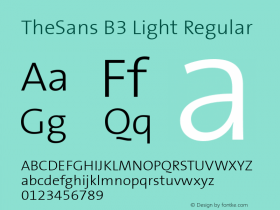 TheSans B3 Light