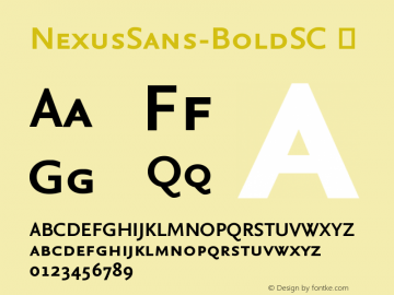 NexusSans-BoldSC