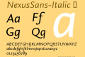 NexusSans-Italic