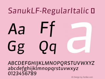 SanukLF-RegularItalic