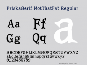 PriskaSerif NotThatFat