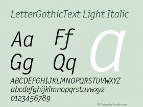 LetterGothicText Light