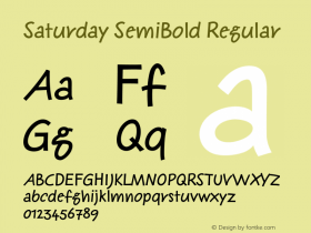 Saturday SemiBold