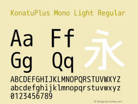 KonatuPlus Mono Light