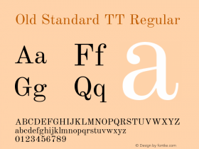 Old Standard TT