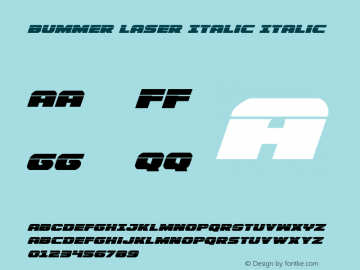 Bummer Laser Italic