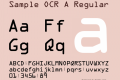 Sample OCR A