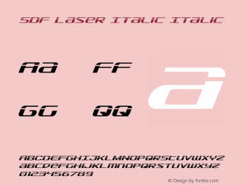 SDF Laser Italic