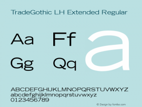 TradeGothic LH Extended