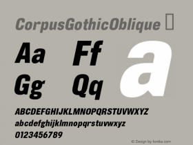 CorpusGothicOblique