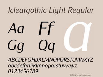 Icleargothic Light