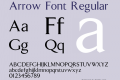 Arrow Font