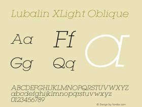 Lubalin XLight