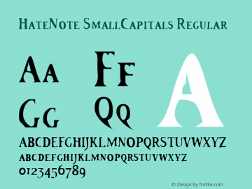 HateNote SmallCapitals