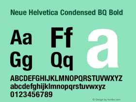 Neue Helvetica Condensed BQ