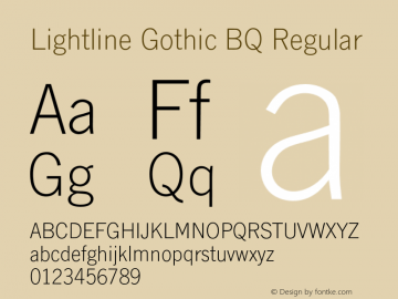 Lightline Gothic BQ