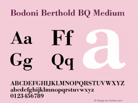 Bodoni Berthold BQ