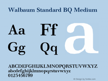 Walbaum Standard BQ