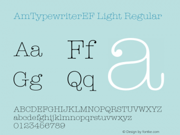 AmTypewriterEF Light