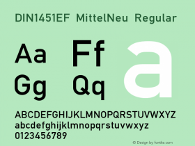 DIN1451EF MittelNeu