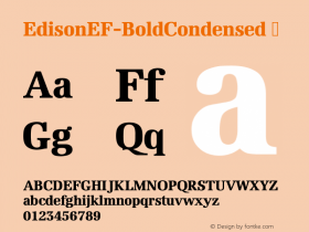 EdisonEF-BoldCondensed