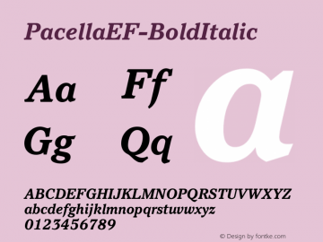 PacellaEF-BoldItalic