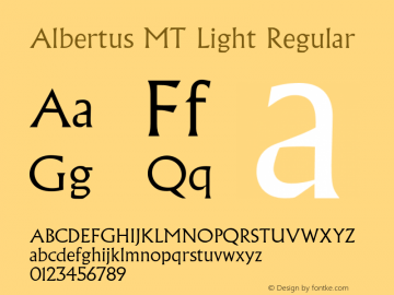 Albertus MT Light