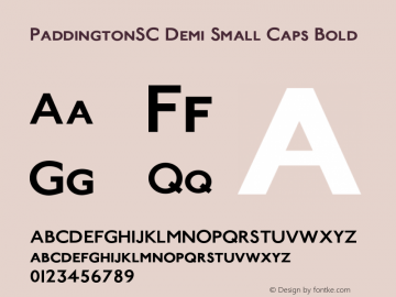 PaddingtonSC Demi Small Caps