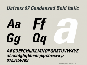 Univers 67 Condensed