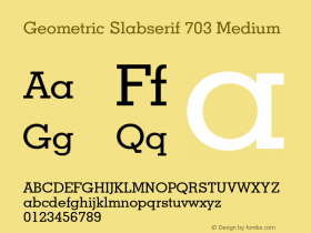 Geometric Slabserif 703