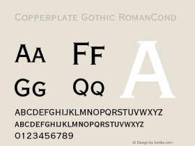 Copperplate Gothic