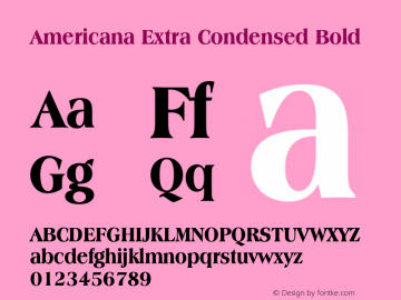 Americana Extra Condensed