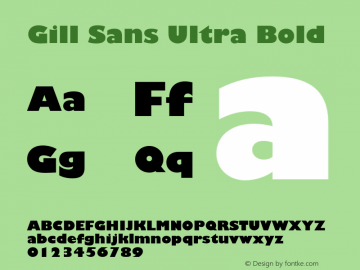 Gill Sans Ultra