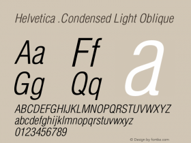Helvetica .Condensed Light