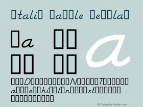 Italic Sample